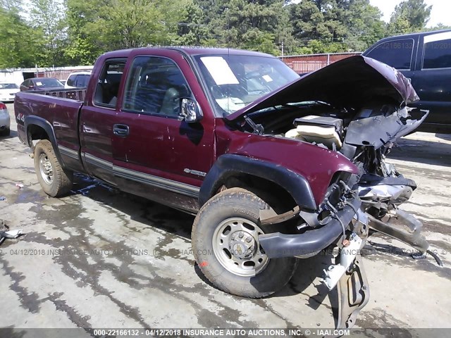 1GCGK29U8XE229324 - 1999 CHEVROLET SILVERADO K2500 MAROON photo 1