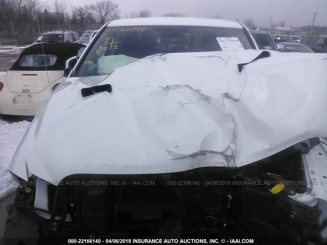 1C6RR7MT9FS539411 - 2015 RAM 1500 SPORT WHITE photo 10