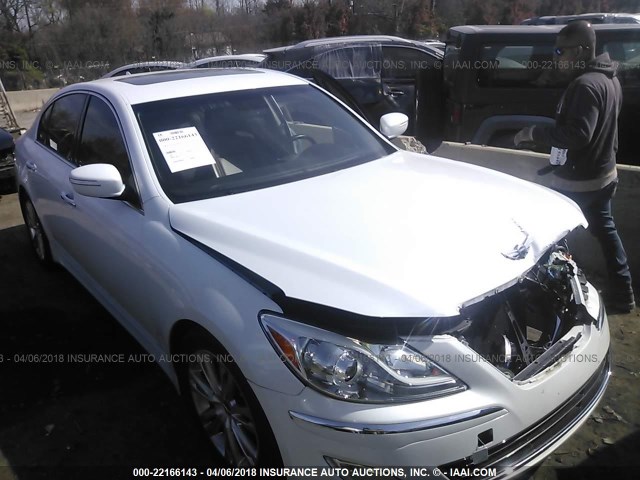 KMHGC4DD0EU260274 - 2014 HYUNDAI GENESIS 3.8L WHITE photo 1