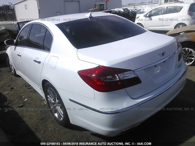 KMHGC4DD0EU260274 - 2014 HYUNDAI GENESIS 3.8L WHITE photo 3