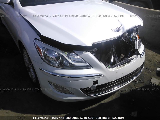 KMHGC4DD0EU260274 - 2014 HYUNDAI GENESIS 3.8L WHITE photo 6