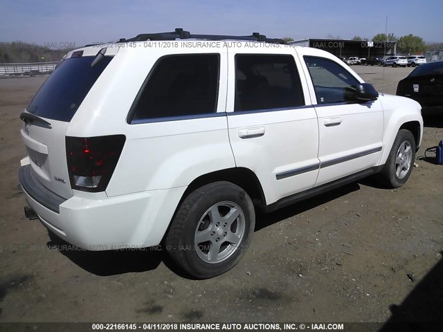 1J8HR58NX5C729840 - 2005 JEEP GRAND CHEROKEE LIMITED WHITE photo 4