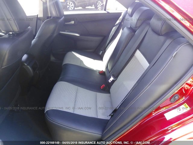 4T1BF1FK9EU862814 - 2014 TOYOTA CAMRY L/SE/LE/XLE 红色 照片 8