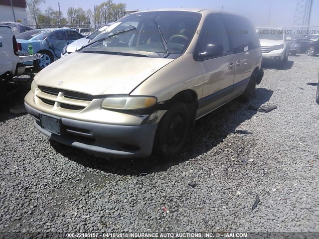 1B4GP45G4XB897861 - 1999 DODGE CARAVAN SE/SPORT GOLD photo 2