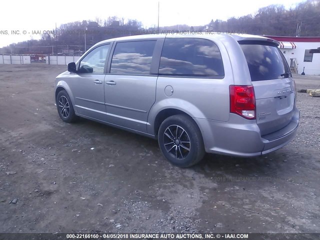 2C4RDGCG3GR267226 - 2016 DODGE GRAND CARAVAN SXT GRAY photo 3