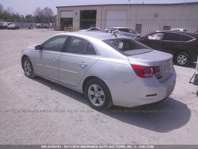 1G11B5SAXDF161498 - 2013 CHEVROLET MALIBU LS 银色 照片 3
