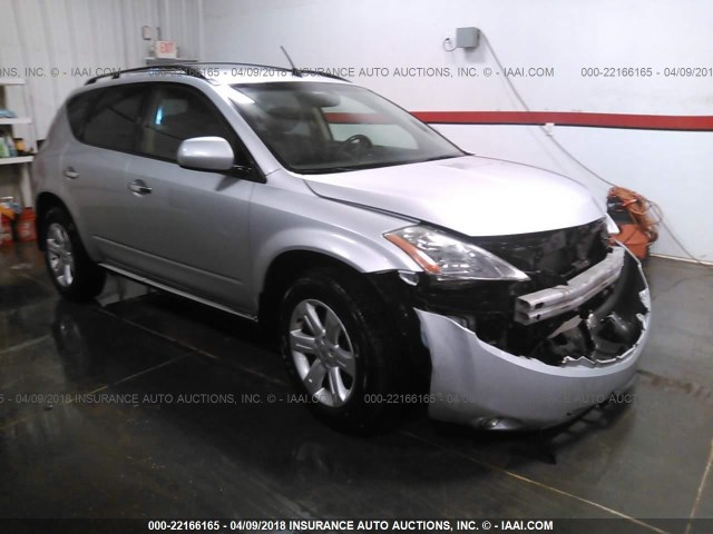 JN8AZ08W16W518616 - 2006 NISSAN MURANO SL/SE/S SILVER photo 1