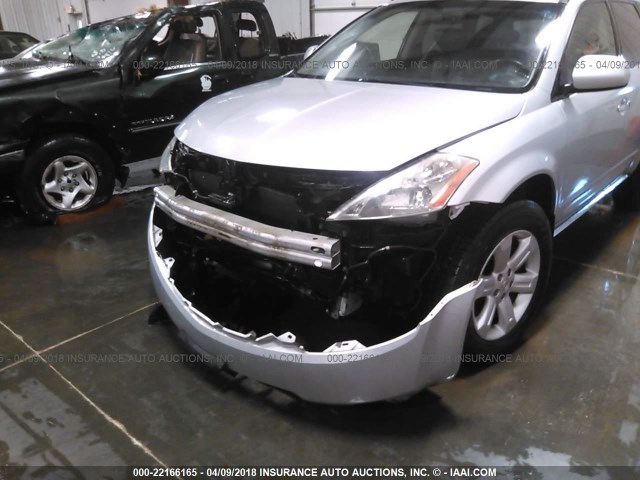 JN8AZ08W16W518616 - 2006 NISSAN MURANO SL/SE/S SILVER photo 6