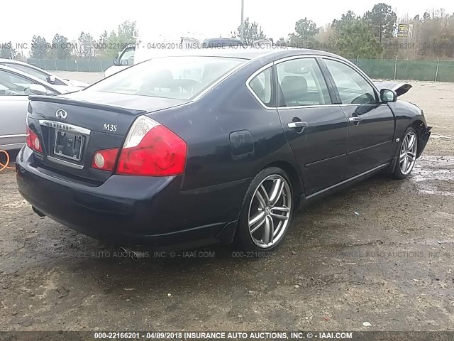 JNKAY01E57M301999 - 2007 INFINITI M35 SPORT BLUE photo 4