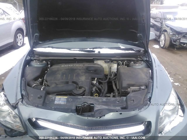 1G1ZH57B99F161552 - 2009 CHEVROLET MALIBU 1LT 绿色 照片 10