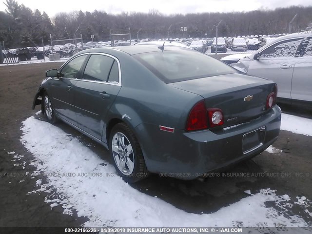 1G1ZH57B99F161552 - 2009 CHEVROLET MALIBU 1LT 绿色 照片 3