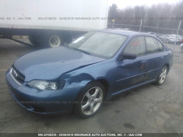 4S3BL616X76206066 - 2007 SUBARU LEGACY 2.5I BLUE photo 2