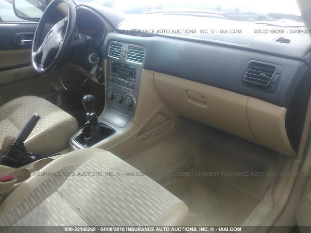 JF1SG65693G758070 - 2003 SUBARU FORESTER 2.5XS მწვანე ფოტო 5