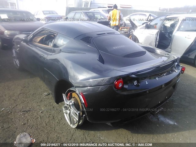 SCCLMDTU4EHA10760 - 2014 LOTUS EVORA BLACK photo 3