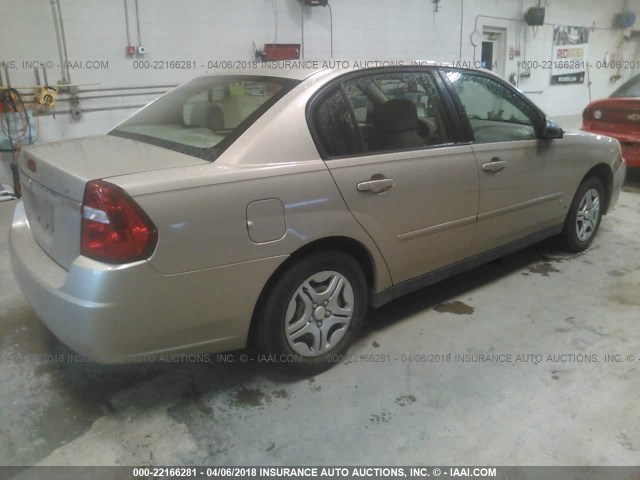 1G1ZS58F77F207993 - 2007 CHEVROLET MALIBU LS 金色 照片 4