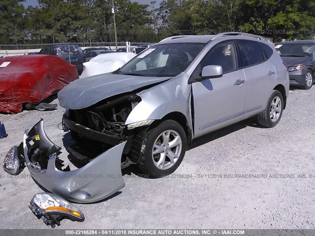 JN8AS5MT4BW571544 - 2011 NISSAN ROGUE S/SV/KROM SILVER photo 2