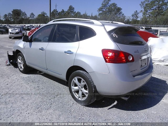 JN8AS5MT4BW571544 - 2011 NISSAN ROGUE S/SV/KROM SILVER photo 3