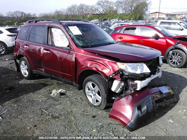 JF2SH6DC8AH756351 - 2010 SUBARU FORESTER 2.5X LIMITED MAROON photo 1