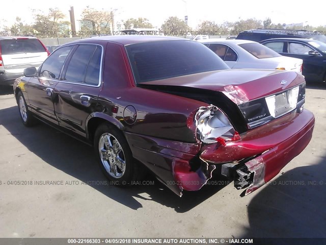 2FABP7EV6BX177440 - 2011 FORD CROWN VICTORIA LX BURGUNDY photo 3