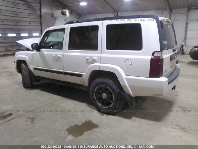 1J8HG48K67C545584 - 2007 JEEP COMMANDER WHITE photo 3