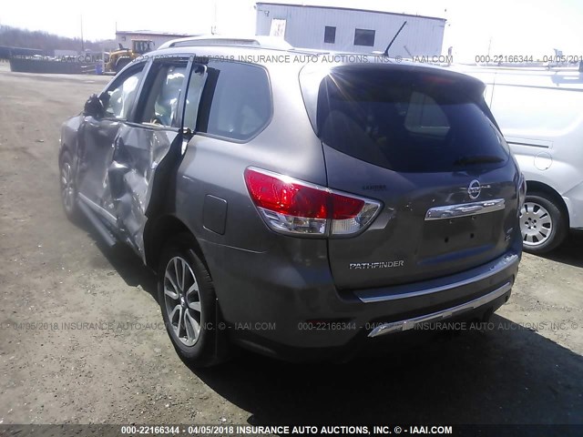 5N1AR2MM6EC722660 - 2014 NISSAN PATHFINDER S/SV/SL/PLATINUM 灰色 照片 3