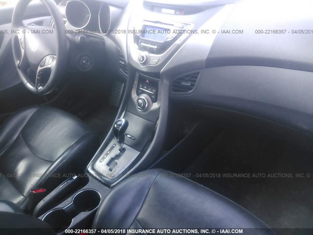 KMHDH6AEXDU005983 - 2013 HYUNDAI ELANTRA COUPE GS/SE SILVER photo 5