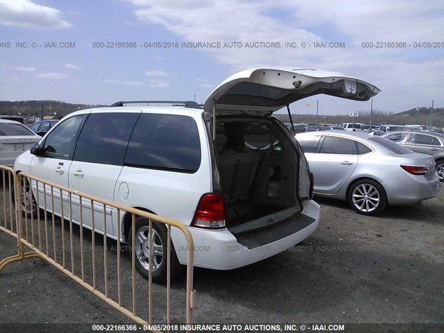 2FMZA52296BA23957 - 2006 FORD FREESTAR SEL WHITE photo 3