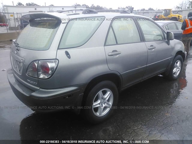 JTJHF10U610193067 - 2001 LEXUS RX 300 GRAY photo 4