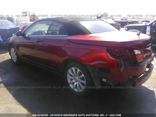 1C3BC5ED7AN148731 - 2010 CHRYSLER SEBRING TOURING RED photo 3