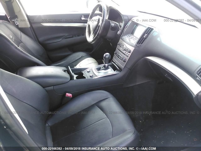 JN1CV6AP5AM202214 - 2010 INFINITI G37 SPORT BLACK photo 5