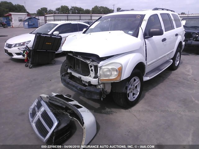 1D8HD58D24F115795 - 2004 DODGE DURANGO LIMITED WHITE photo 2