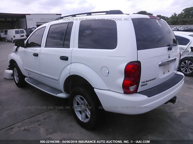 1D8HD58D24F115795 - 2004 DODGE DURANGO LIMITED WHITE photo 3