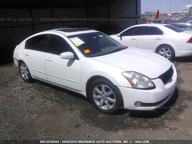 1N4BA41E65C835166 - 2005 NISSAN MAXIMA SE/SL WHITE photo 1