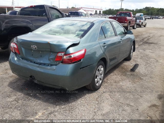 4T1BE46K09U835091 - 2009 TOYOTA CAMRY SE/LE/XLE GREEN photo 4