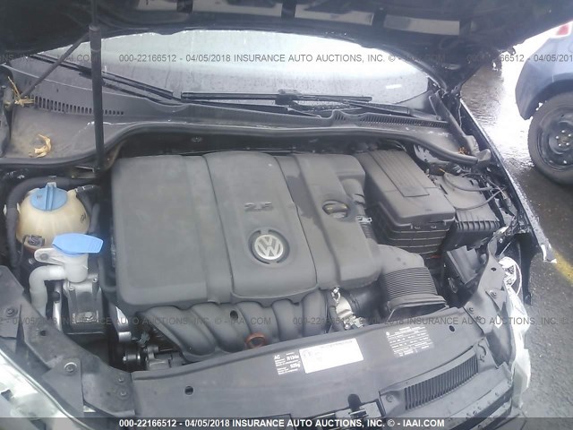 WVWDB7AJXAW091515 - 2010 VOLKSWAGEN GOLF 黑色 照片 10