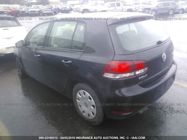 WVWDB7AJXAW091515 - 2010 VOLKSWAGEN GOLF 黑色 照片 3