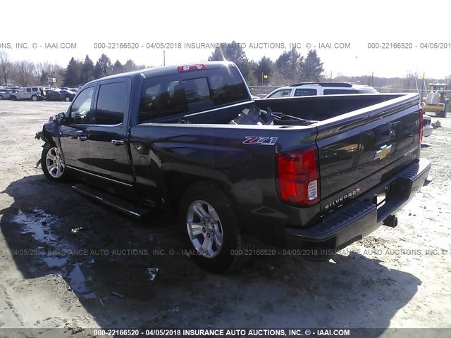 3GCUKSEC4HG340334 - 2017 CHEVROLET SILVERADO K1500 LTZ GRAY photo 3