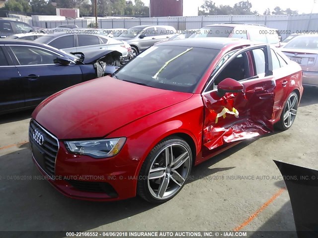 WAUEFGFF5F1025923 - 2015 AUDI A3 PREMIUM PLUS RED photo 2