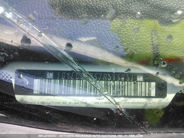 1GYEC63857R395231 - 2007 CADILLAC ESCALADE LUXURY Ağ foto 9