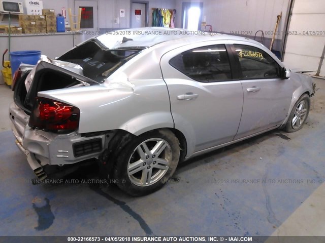 1B3BD1FB6BN573651 - 2011 DODGE AVENGER MAINSTREET SILVER photo 4