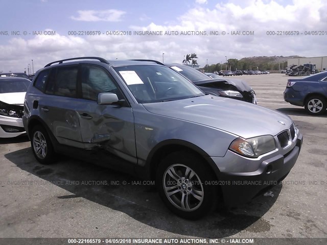 WBXPA93485WD21910 - 2005 BMW X3 3.0I GRAY photo 1