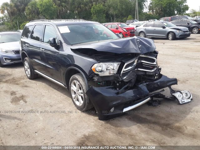 1C4RDHDG8DC666562 - 2013 DODGE DURANGO CREW BLACK photo 1