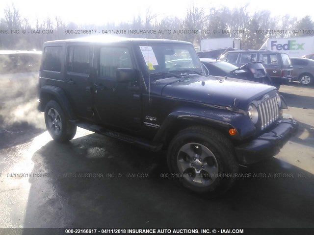 1C4HJWEG6GL130348 - 2016 JEEP WRANGLER UNLIMITE SAHARA BLACK photo 1