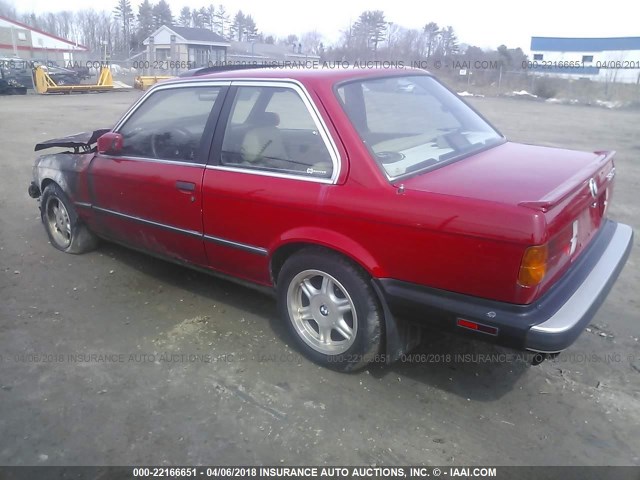 WBAAA1303H2322762 - 1987 BMW 325 IS RED photo 3