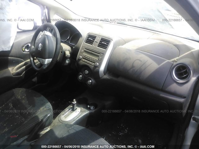 3N1CE2CP3EL390530 - 2014 NISSAN VERSA NOTE S/S PLUS/SV/SL SILVER photo 5