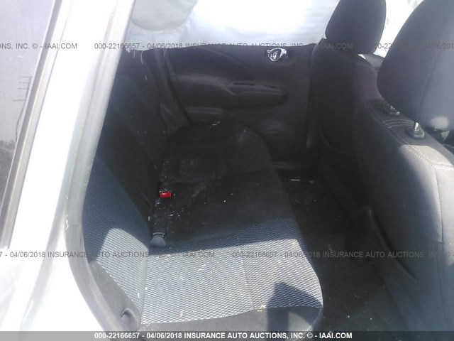 3N1CE2CP3EL390530 - 2014 NISSAN VERSA NOTE S/S PLUS/SV/SL SILVER photo 8