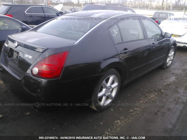 1N4BA41EX6C804441 - 2006 NISSAN MAXIMA SE/SL BLACK photo 4