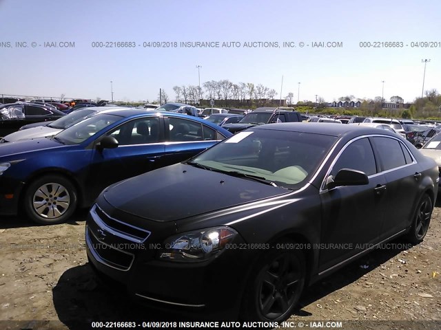 1G1ZC5E05A4148328 - 2010 CHEVROLET MALIBU 1LT 黑色 照片 2
