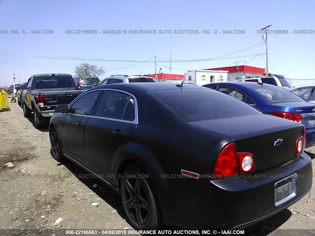 1G1ZC5E05A4148328 - 2010 CHEVROLET MALIBU 1LT 黑色 照片 3