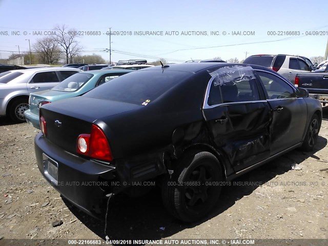 1G1ZC5E05A4148328 - 2010 CHEVROLET MALIBU 1LT 黑色 照片 4